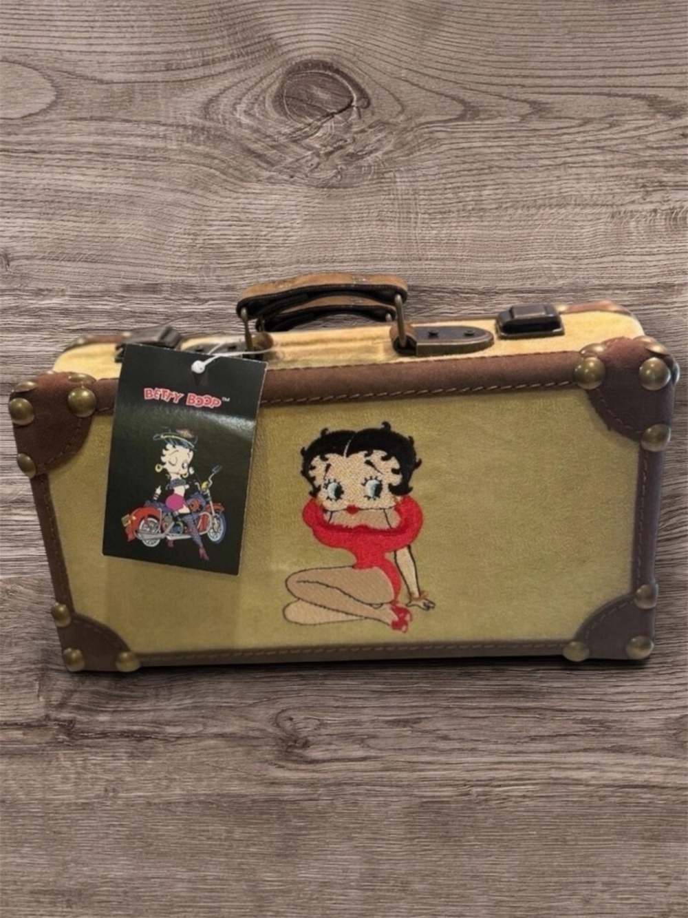 Betty Boop NWT Suede Trinket Jewelry Hat Box